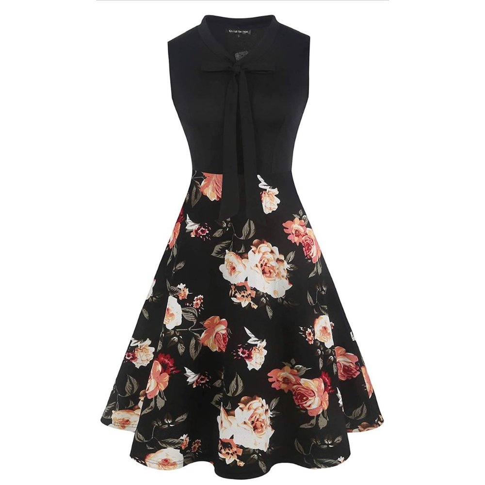 Oxiuli Fashion Vintage A-Line Party Dress L - Picture 2 of 5